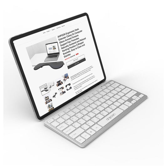 Wireless Bluetooth Keyboard 7 Colors Backlit, Wireless Illuminated Keyboard in 78 Keys Portable Build in Rechargeable Battery Compatible with iPad, Windows, Android AS-K19