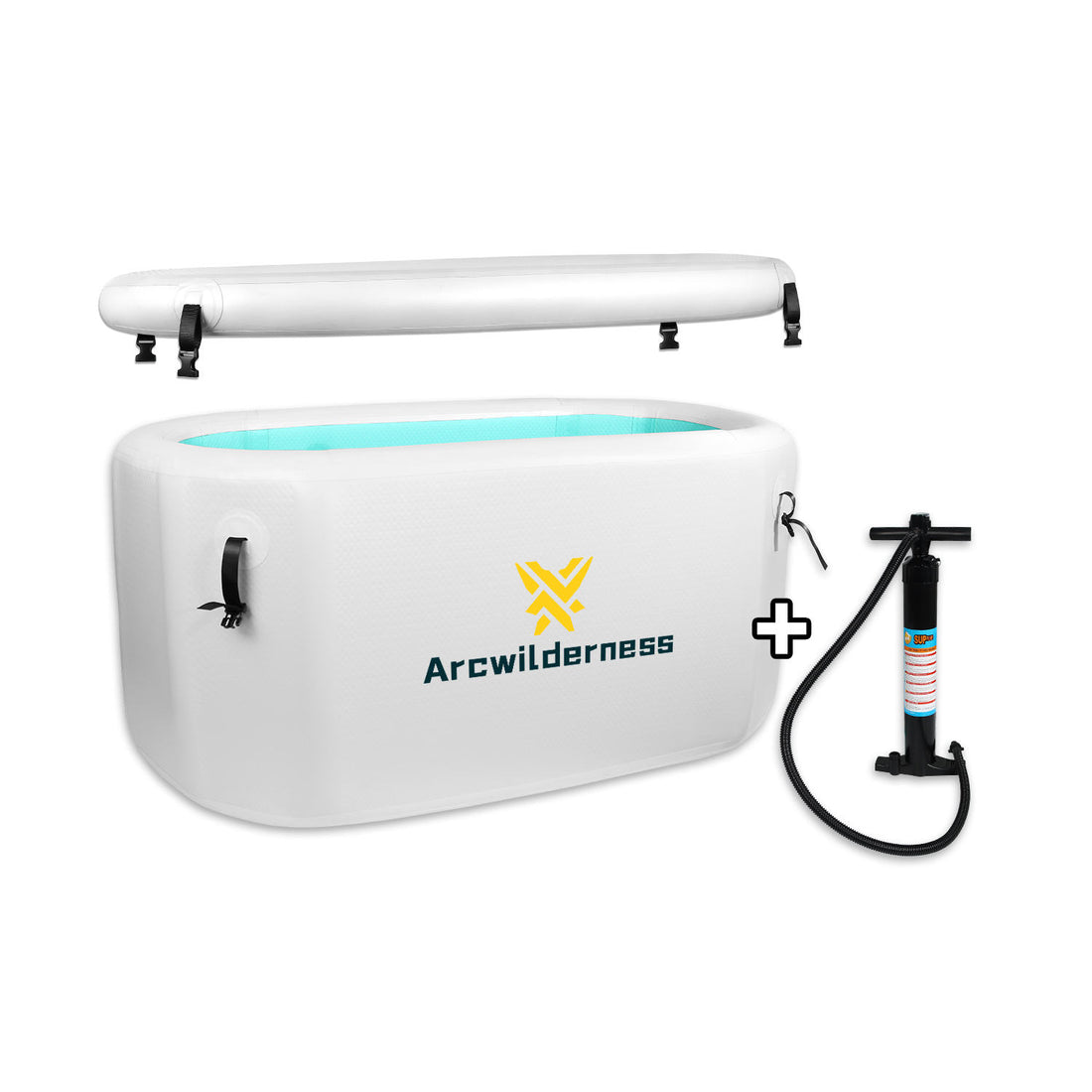 Inflatable Bathtub, Fitness Sport Recovery Ice Therapy Barrel Cooling System, Portable Cold Plunge Ice Bath Tub with Water Chiller