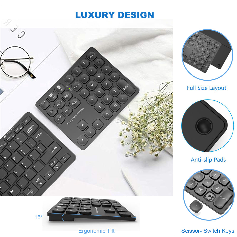 port designs numeric keypad - rechargeable bluetooth -... Bluetooth Number Pad,Rechargeable Wireless Numeric Keypad ,External Nu ...