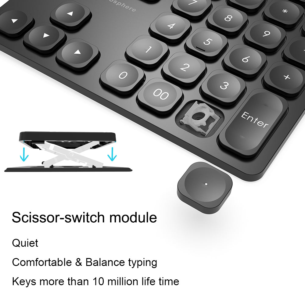 port designs numeric keypad - rechargeable bluetooth -... Bluetooth Number Pad,Rechargeable Wireless Numeric Keypad ,External Nu ...