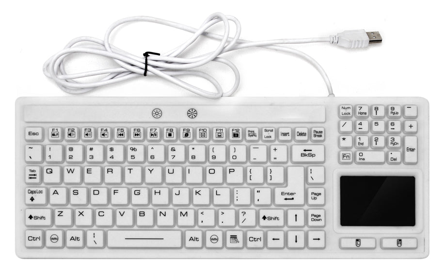 AS-102 Silicone Industrial Keyboard with Touchpad
