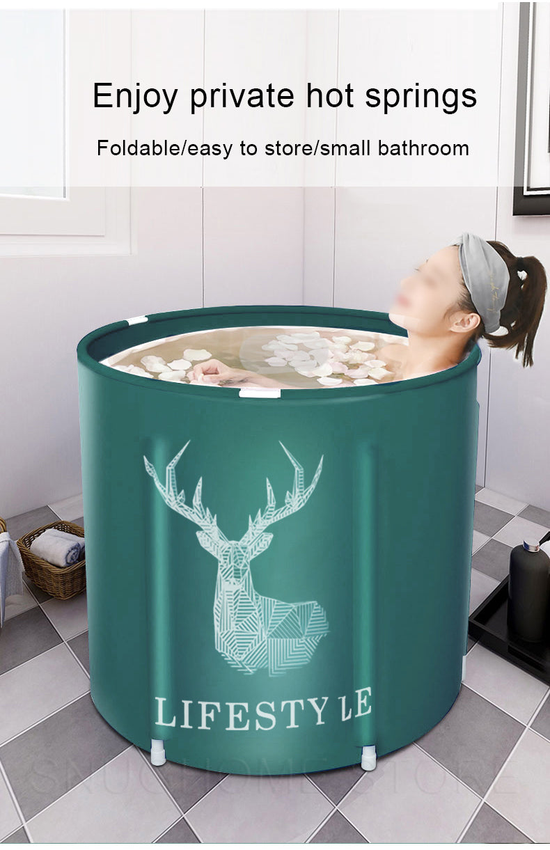 Portable Collapsible Bath Bucket , Large Capacity Bath, Ice Bath Winte –  AHPOON