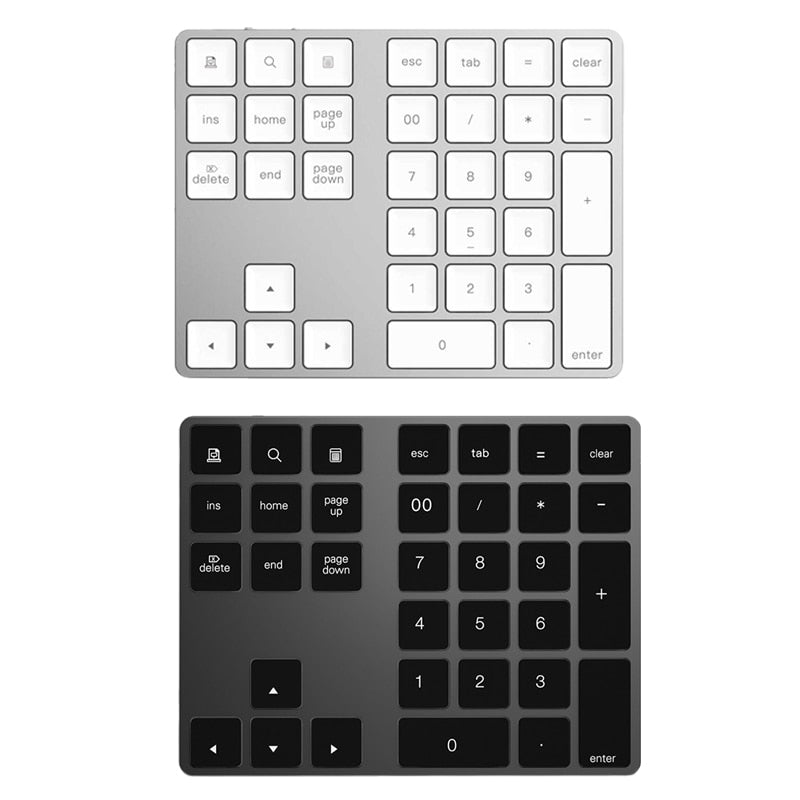 Bluetooth 3.0 Wireless Numeric Keypad 34 Keys Digital Keyboard for Accounting Teller Windows IOS Mac OS Android PC Tablet Laptop