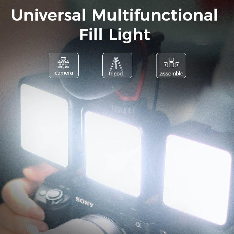 VIJIM VL81 LED Video Light Camera Light 3200-5600K 850LM 6.5W With Cold Shoe Mini Vlog Fill Light 3000mAh Panel Lamp Photography
