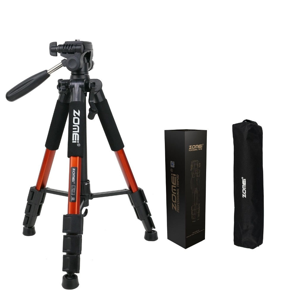 ZOMEI Q111 Professional Portable Travel Aluminum Camera Tripod&amp;Pan Head for SLR DSLR Digital Camera Three color