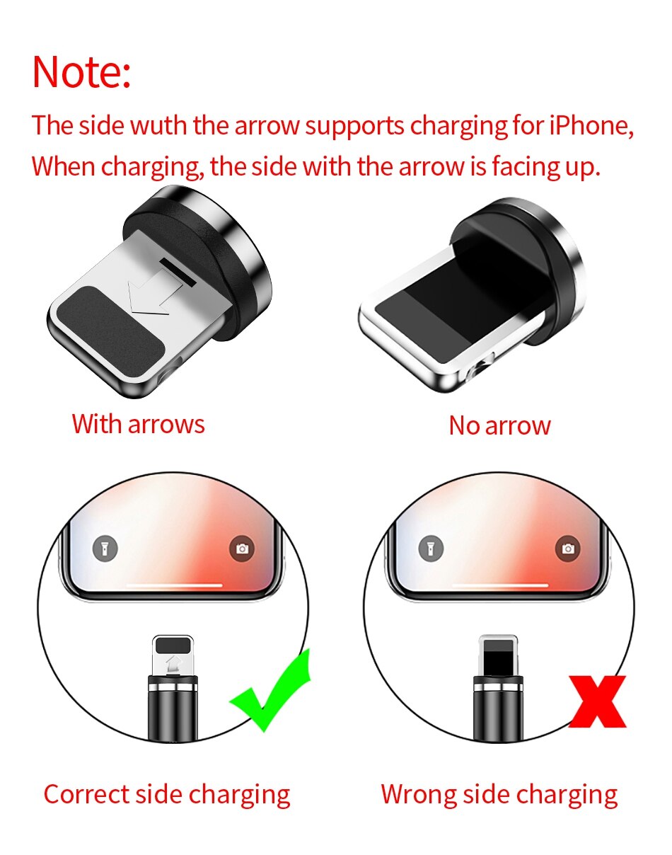 Twitch 540 Rotate Magnetic Cable Micro USB Type C Cable Magnetic Charging Charger Cable For iPhone Xiaomi Samsung USB Phone Wire