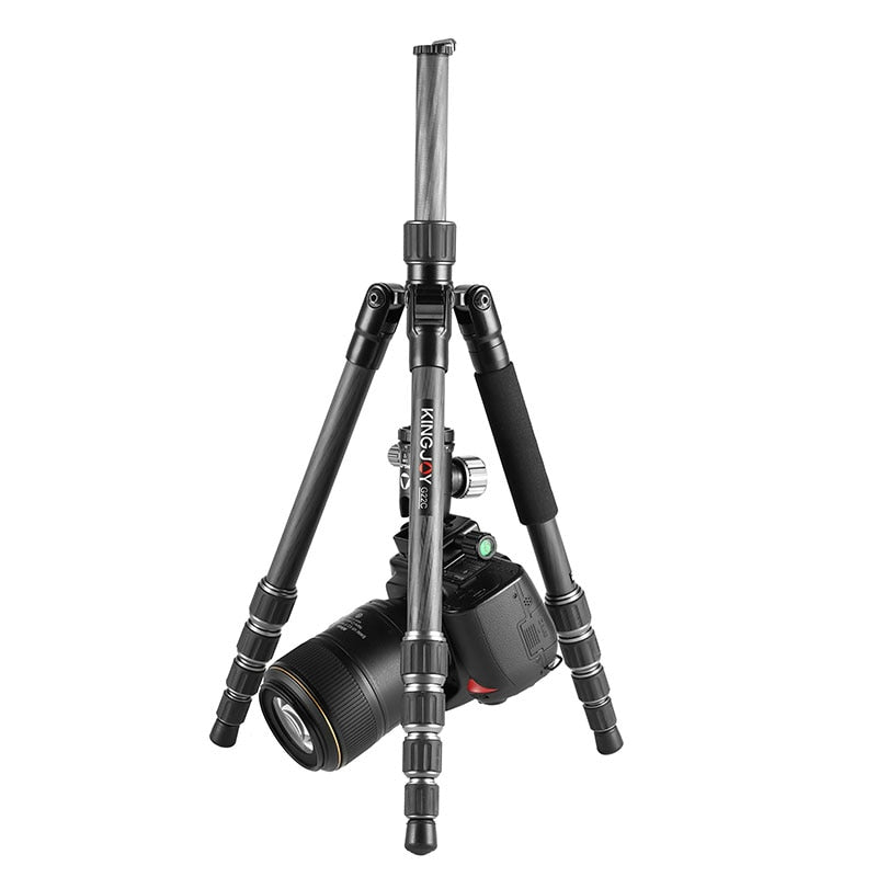 KINGJOY G22C Professional Carbon Fiber Tripod For Digital Camera Tripode Suitable For Travel Top Quality Camera Stand 143cm Max