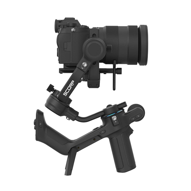 FeiyuTech 2022 NEW Feiyu SCORP-C 3-Axis Handheld Gimbal Stabilizer Handle Grip for DSLR Camera Sony/Canon with Pole Tripod