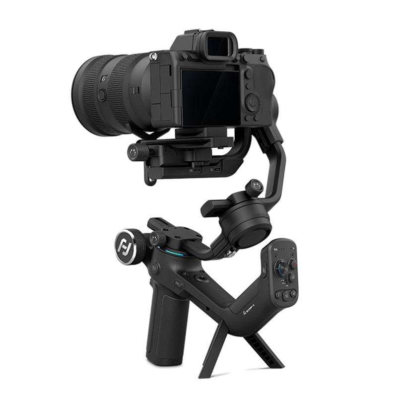 FeiyuTech 2022 NEW Feiyu SCORP-C 3-Axis Handheld Gimbal Stabilizer Handle Grip for DSLR Camera Sony/Canon with Pole Tripod