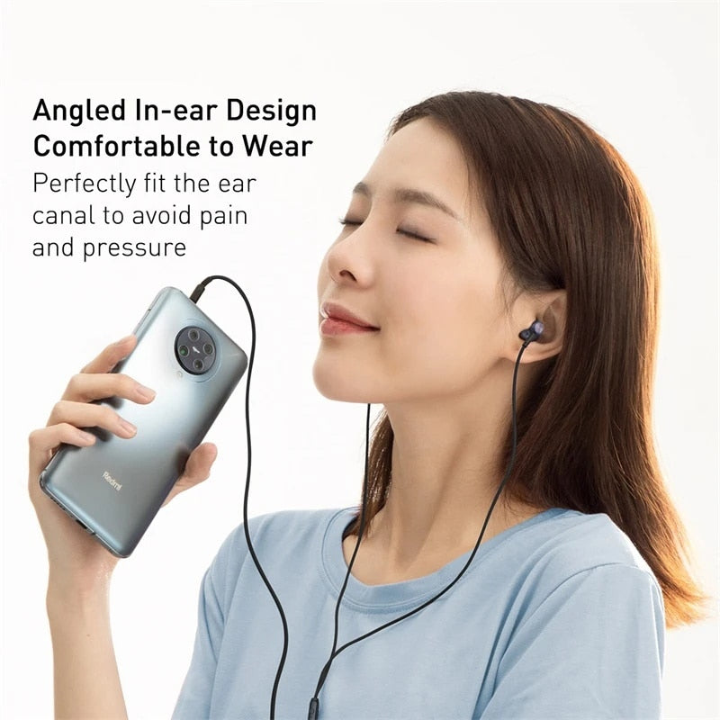 Baseus Bass Sound Earphone In-Ear Sport Earphones with mic for xiaomi iPhone 6 Samsung Headset fone de ouvido auriculares MP3
