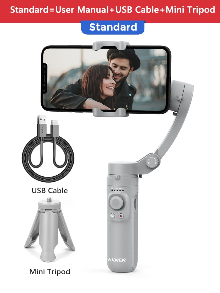 AXNEN HQ3 3 Axis Foldable Smartphone Handheld Gimbal Cellphone