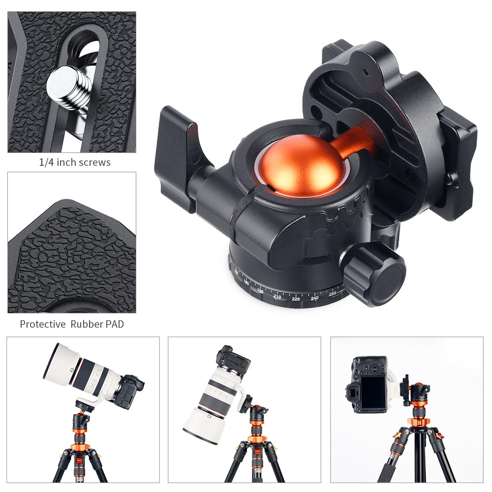 K&amp;F Concept 78&quot;/200cm Camera Tripod for DSLR Compact Aluminum Tripod with 360 Degree Ball Head 10KG Load for Travel and Work