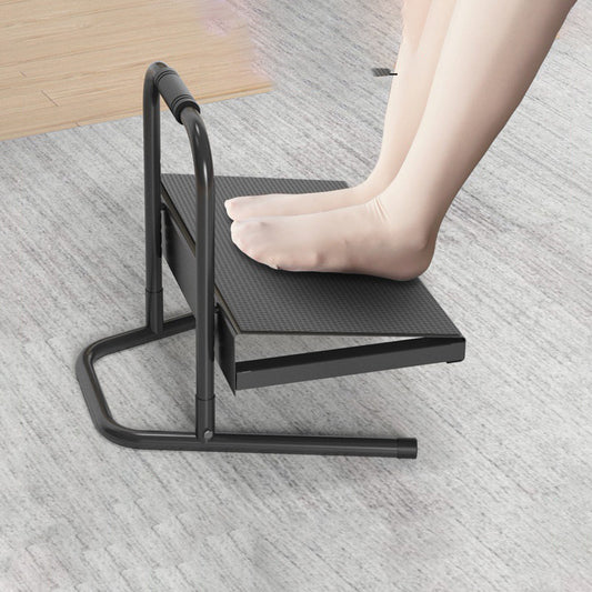 Black Ergonomic Height Adjustable Standing Foot Rest Relief Platform for Standing Desks