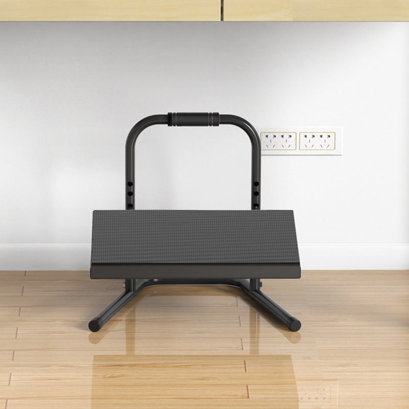 Black Ergonomic Height Adjustable Standing Foot Rest Relief Platform for Standing Desks