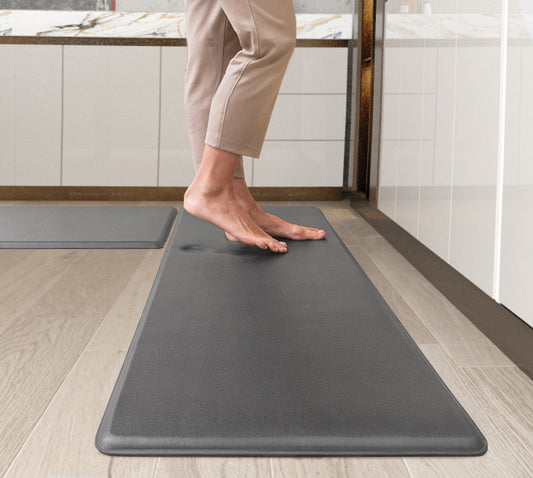 Anti Fatigue Kitchen Mats for Floor, Memory Foam Cushioned Rugs, Comfort Standing Desk Mats for Office, Home, Laundry Room, Waterproof & Ergonomic