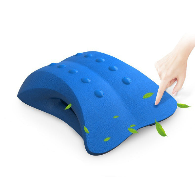 Lower Back Stretcher Device,Back Cracker Pillow, Spinal Deck Pain Relief ,Back Tension Relief,Lumbar Traction Cushion Suitable for Beginner 、Bed、Office、Car、Women、Men