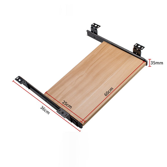Furniture Accessories Office Product Suits Hardware Keyboard Drawer Tray Wood Holder Under Desk Adjustable Height Platform.