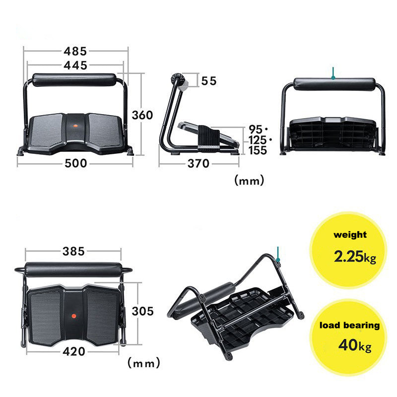  SUN-FLEX Ergonomic Height Angle Adjustable Footrest Under Desk  for Sitting and Standing,Intuitive Foot Stool and Leg Support for Standing  Desk (Black) : Office Products