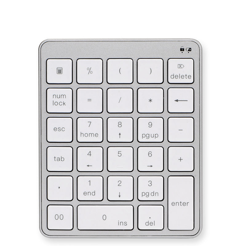 Wireless Number Pad, USB Numeric keypad 28 Key Portable Mini 2.4GHz Financial Accounting Rechargeable Number Keyboard for Laptop,Computer, Desktop, PC, Surface Pro,Notebook
