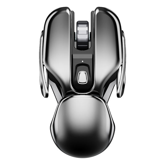 Rechargeable Wireless Mouse with 2.4GHz Nano USB Receiver, Metal Base, Ergonomic Optical Portable Mouse for PC,Laptop,Computer,Tablet