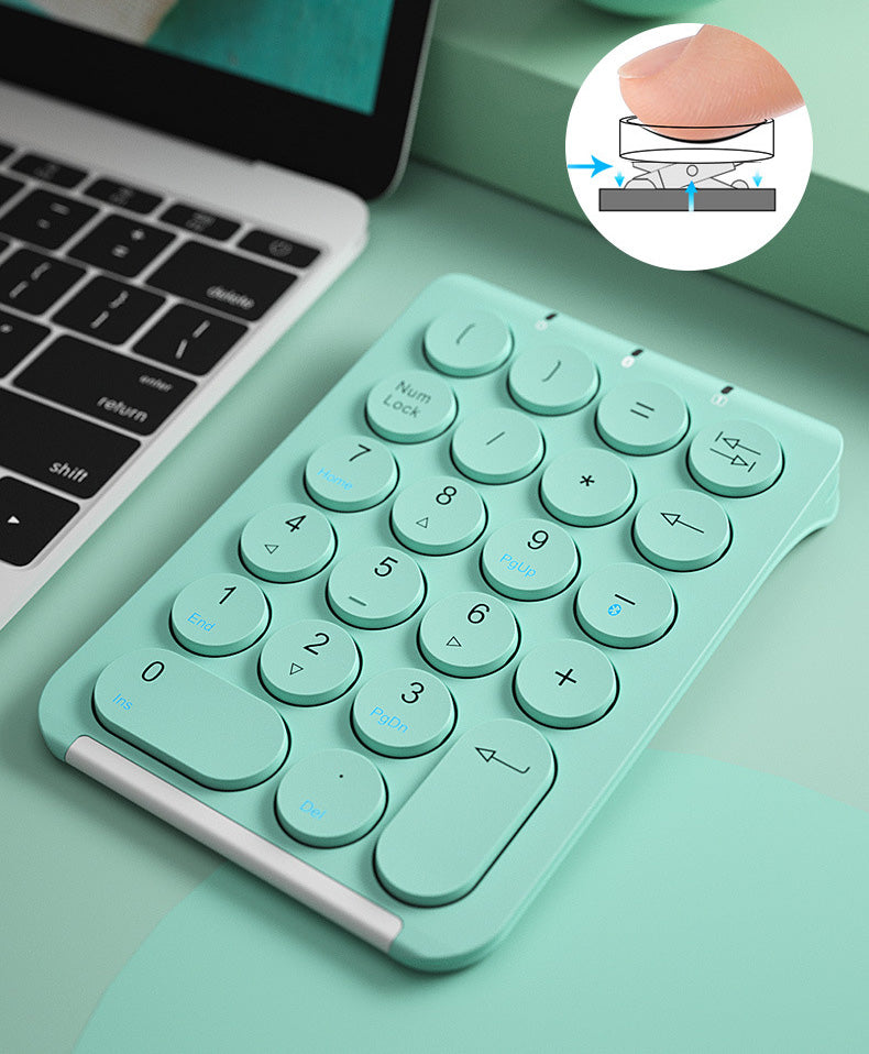 Rechargeable Bluetooth Number Pad for Laptop and Desktop - Enter Data Efficiently - Sleek Wireless Numeric Keypad for Mac, MacBook Pro/Air, iMac, Windows, Surface Pro, etc.