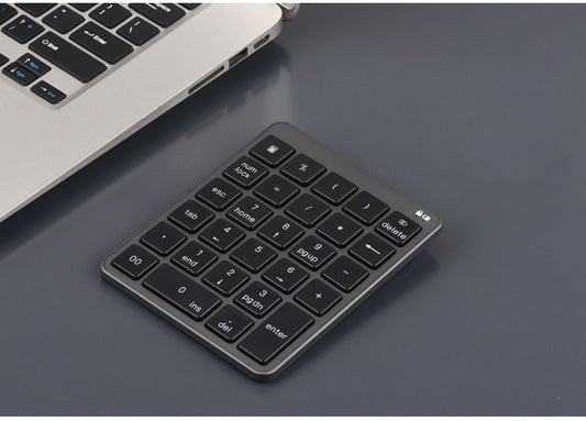 Wireless Number Pad, USB Numeric keypad 28 Key Portable Mini 2.4GHz Financial Accounting Rechargeable Number Keyboard for Laptop,Computer, Desktop, PC, Surface Pro,Notebook