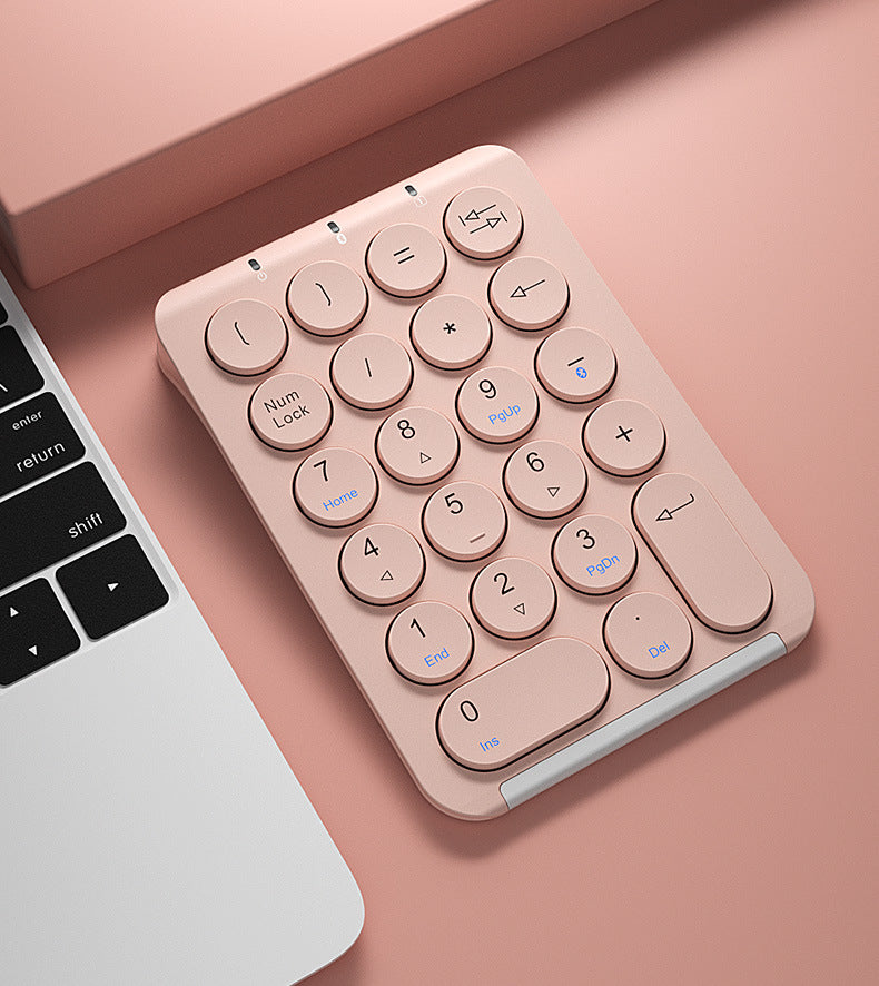 Rechargeable Bluetooth Number Pad for Laptop and Desktop - Enter Data Efficiently - Sleek Wireless Numeric Keypad for Mac, MacBook Pro/Air, iMac, Windows, Surface Pro, etc.