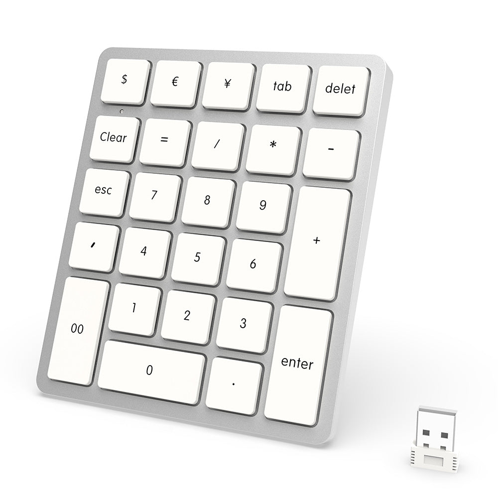 Wireless Number Pad for Laptop - Slim 2.4G USB Number Keypad - 26 Key ...