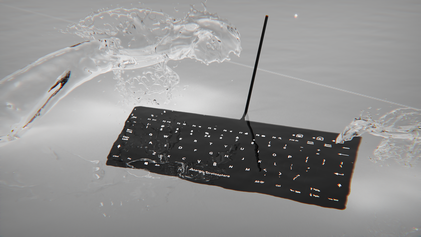 ASTARGO STRATOSPHERE Compact LED Backlit industrial Keyboard Waterproof Silicone