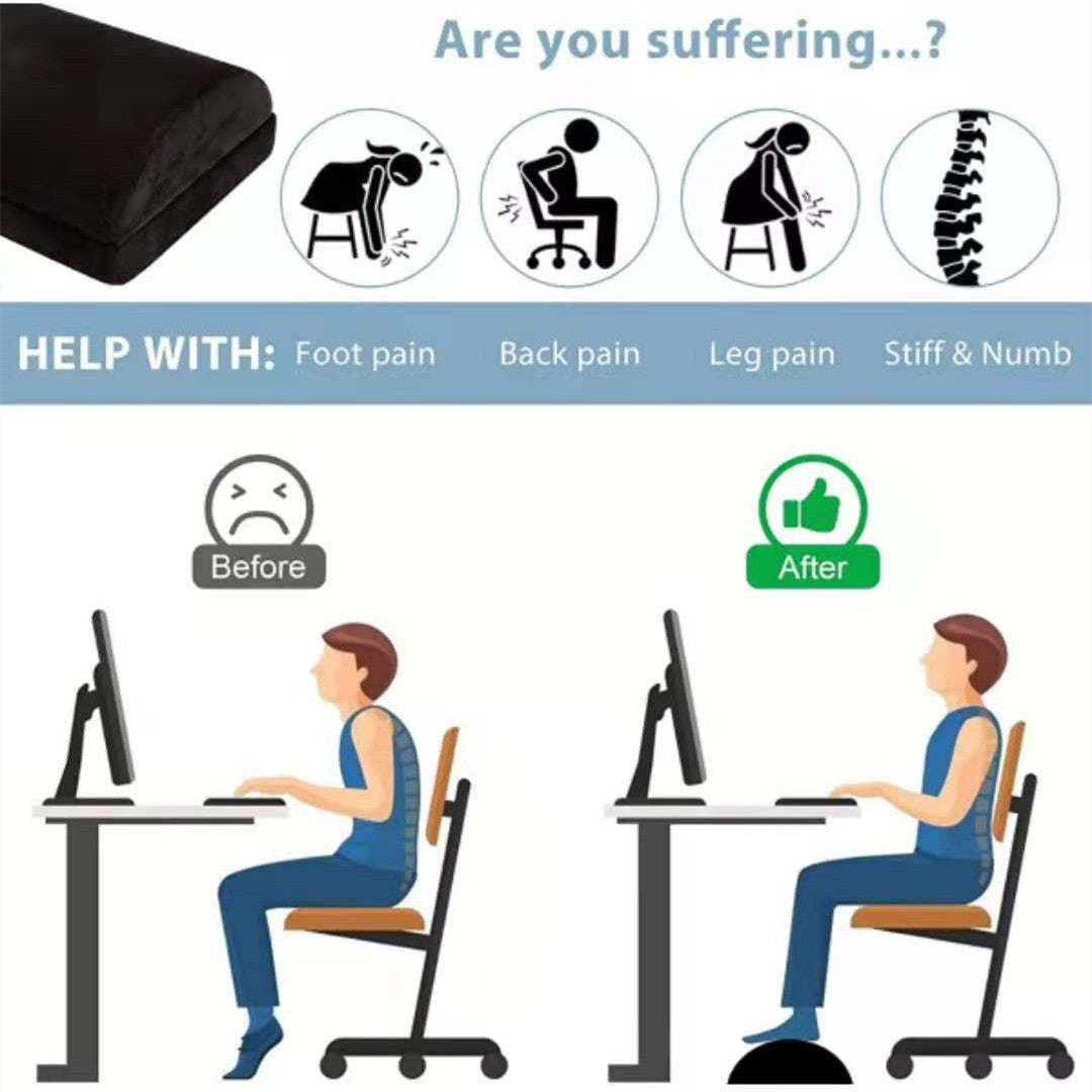 Adjustable Footrest Under Desk Support Footstool Ergonomic Foot Rest f –  AHPOON