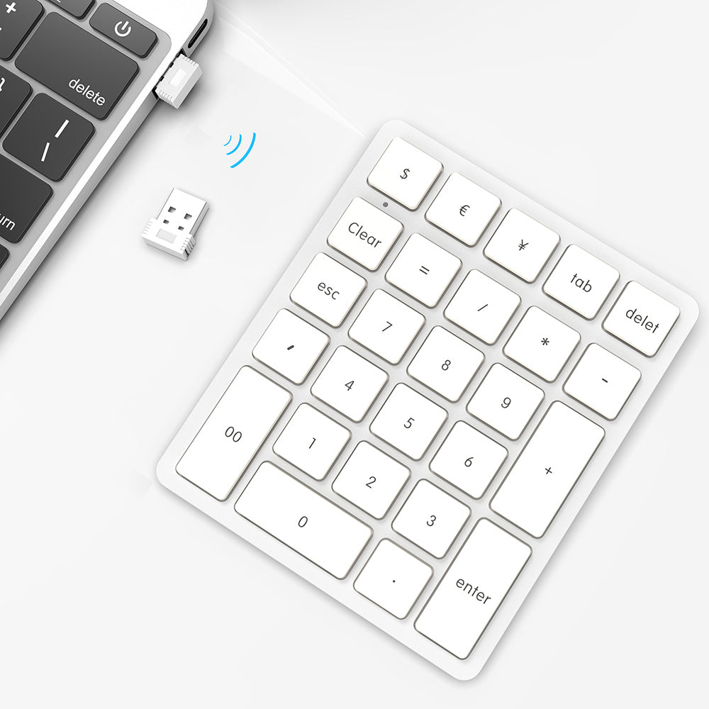 Keypad In Laptop Wireless Number Pad for Laptop - Slim 2.4G USB Number Keypad - 26 Key ...