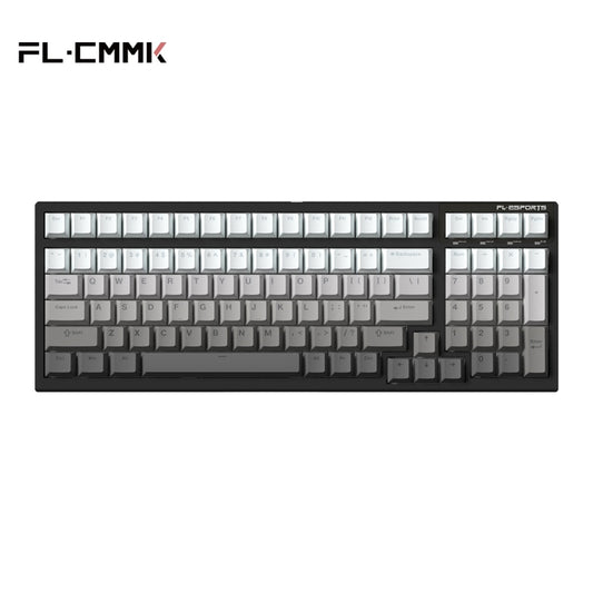 FL·ESPORTS FL100 Three-Mode Mechanical Keyboard 100 Keys RGB Hot-Swappable 2.4G Wireless Bluetooth Wired Win/Mac/iPad