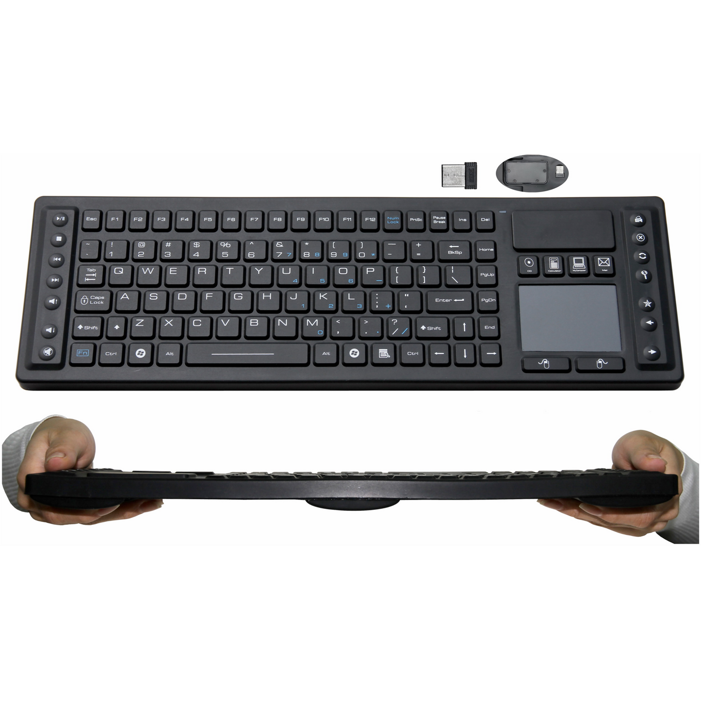 AS-I104 Silicone Wireless Keyboard with Touchpad