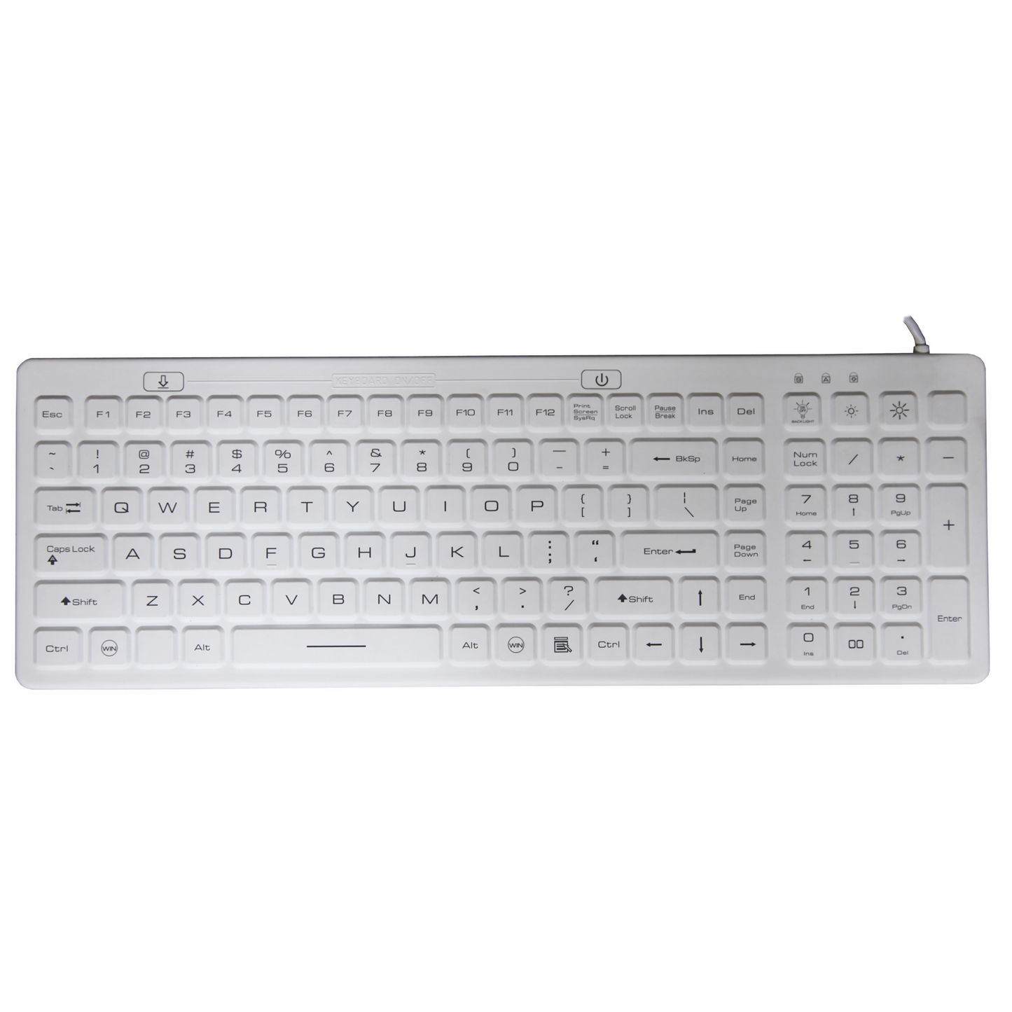 AS-I106B Silicone Backlit Keyboard
