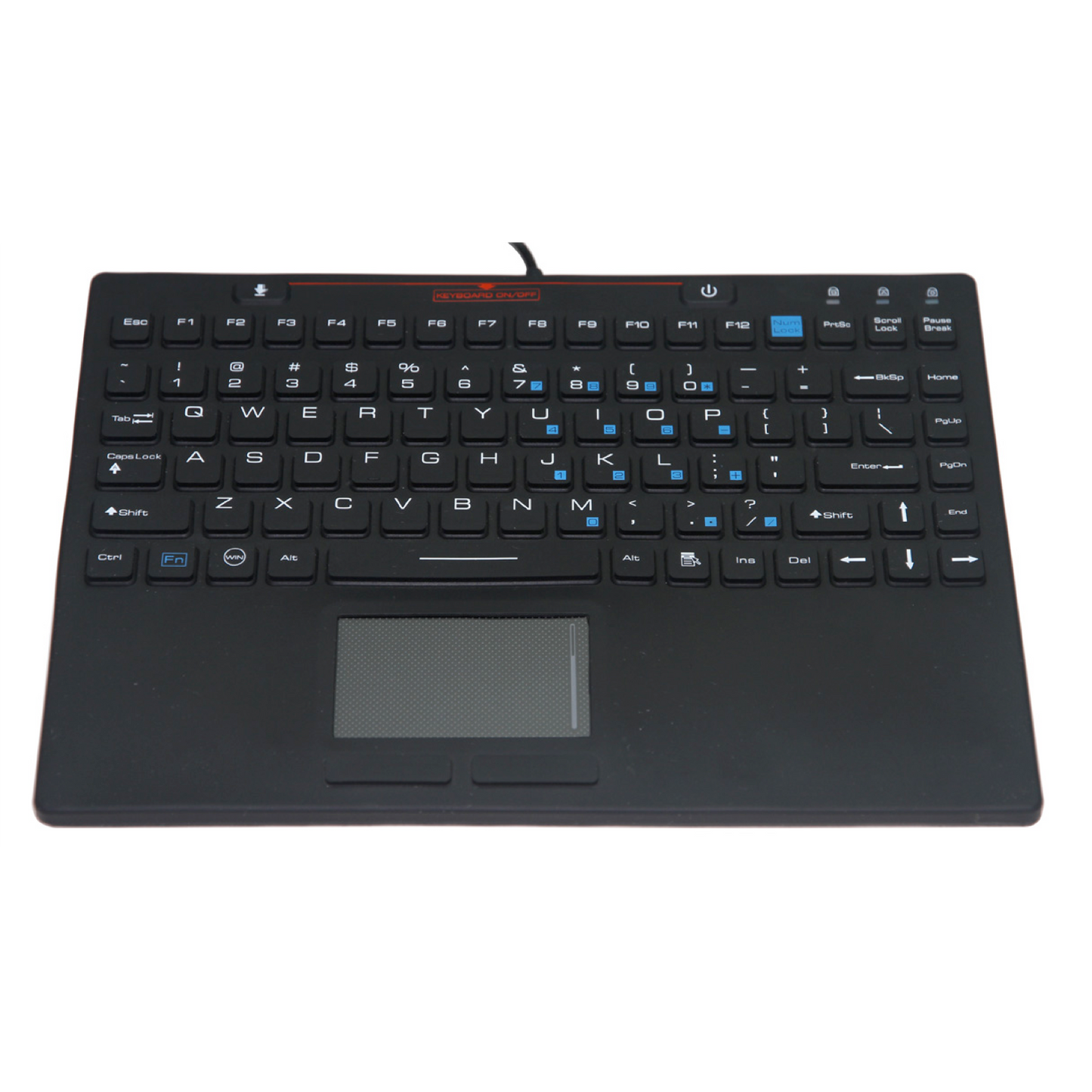 AS-I86 Industrial Keyboard with Touchpad