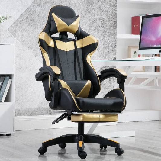 Ergonomic Footrest Computer Chair Modern Wheels Study Recliner Gaming Chair Armchair Leather Bedroom Cadeira House Supply OE50OC