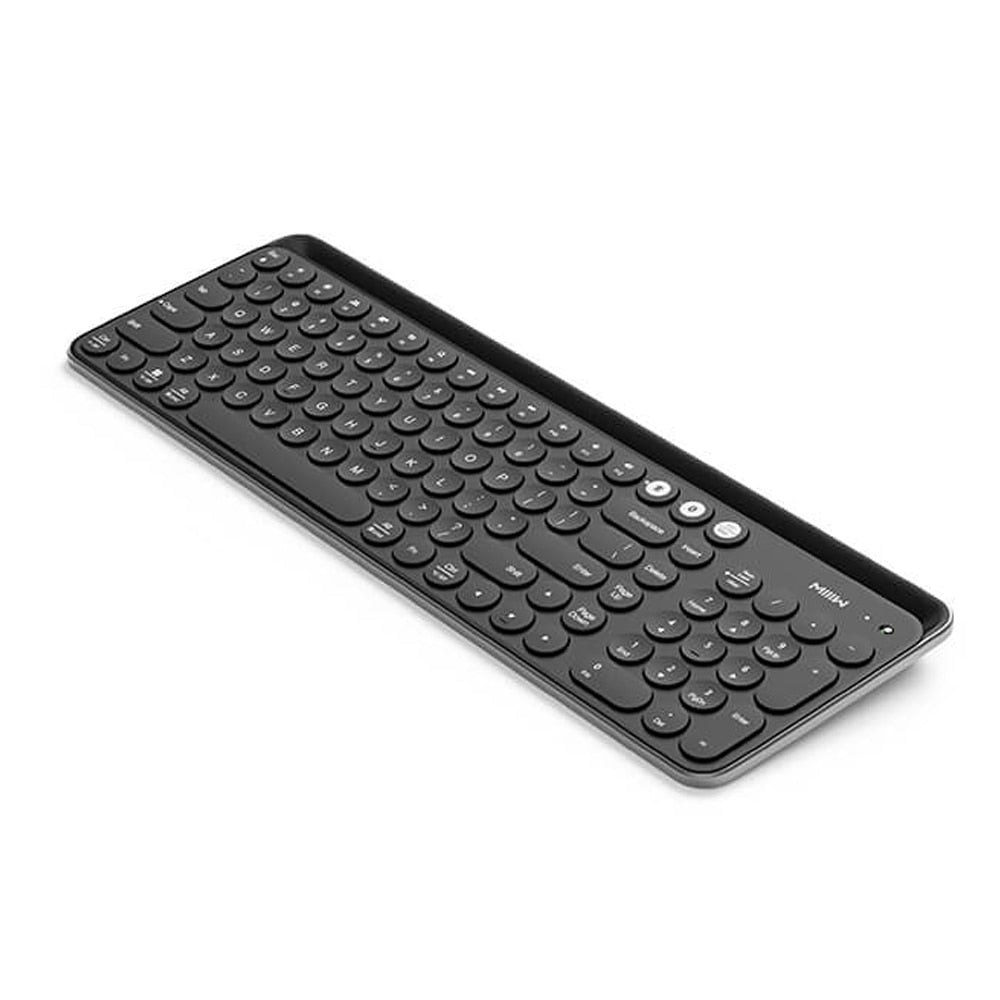 Bluetooth Dual Mode Keyboard 104 Keys 2.4GHz MultiSystem Compatible For Windows PC Mac Android IOS Wireless Mini Keyboard