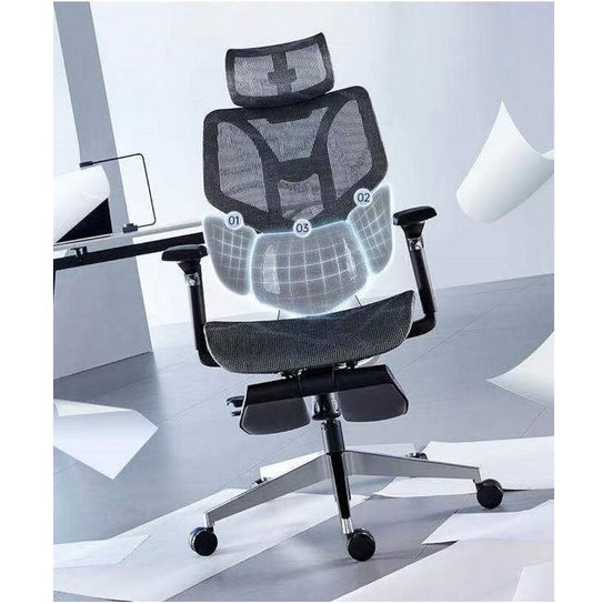 R Office Armchair Furniture  3D Support Wasit A Legroom Boss Ergonomic Mesh Sillas De Oficina Ergo Gaming Chair with Footrest