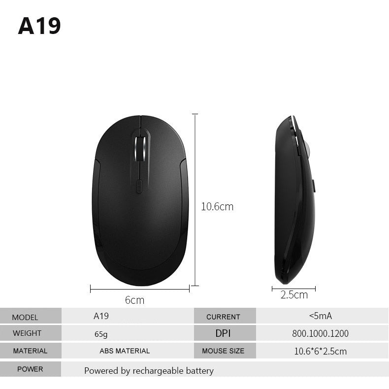 Slim Keyboard Mouse Combo 2.4 Ghz Connected , Rechargeable and Ergonomic Design  Full Size 110 Keys Metal Quality