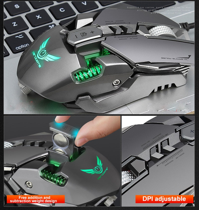 G9 Gaming Mouse Wired USB DPI Adjustable Macro Programmable Mouse Gamer Optical Professional RGB Mause Game Mice For PC Computer