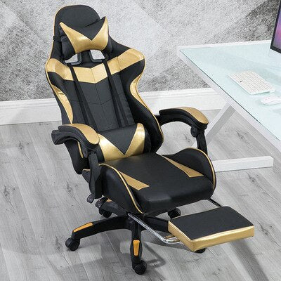 Ergonomic Footrest Computer Chair Modern Wheels Study Recliner Gaming Chair Armchair Leather Bedroom Cadeira House Supply OE50OC