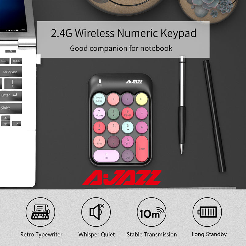 18 Keys Wireless Numeric Keypad 2.4G USB