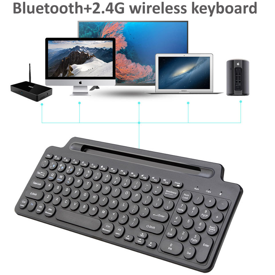 2.4G Wireless Bluetooth Keyboard