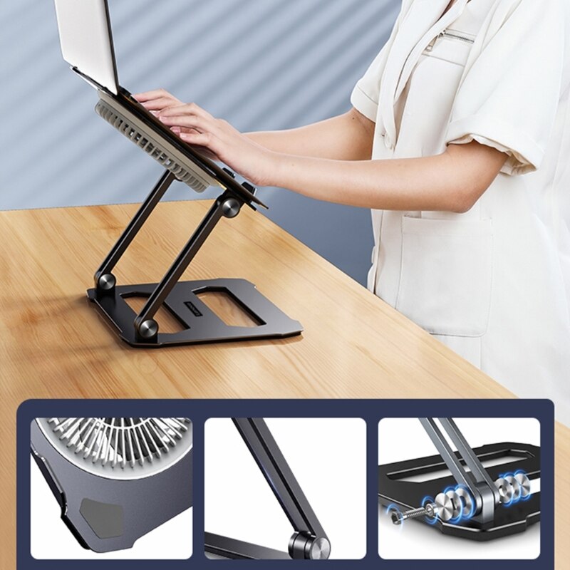 Height Adjustable Laptop Stand Ergonomic Aluminum Riser Platform for Thinkplus