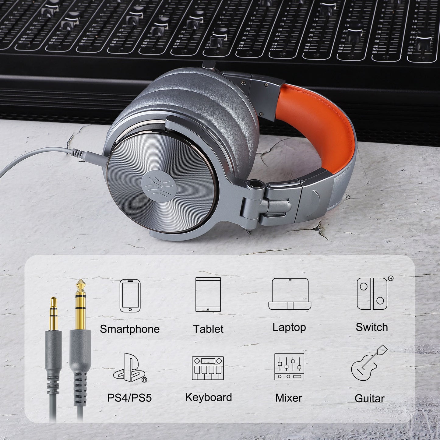 Oneodio Foldable Over-Ear Wired Headphone For Phone Computer PC Professional Studio Pro 30 50 Monitor DJ Headset Gaming Earphone