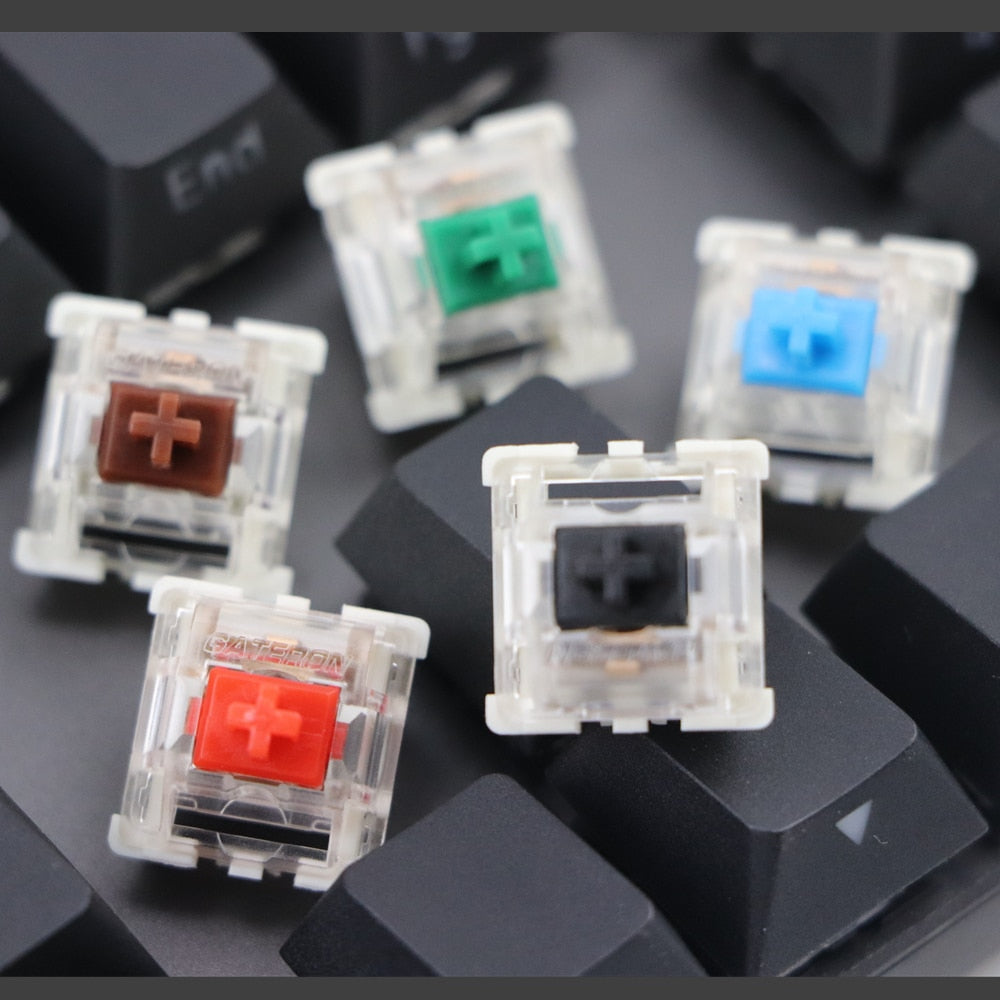 Gateron SMD Switches black red brown blue clear green yellow 3pins Gateron Switch for Mechanical Keyboard fit GK61GK64 GH60 dz60