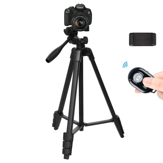Profesional Aluminum Mini Tripods With Bluetooth Camera Tripod Stand For Camera Phone Smartphone iphone Xiaomi Huawei Max 136CM
