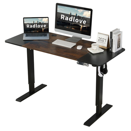 High Quality Automatic Ergonomic Electric Lift Sit to Stand Height Adjustable Motorized computer desk Table