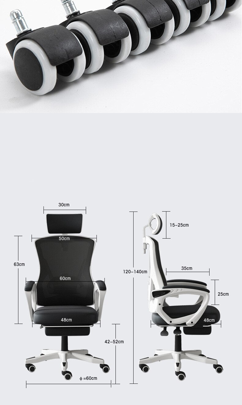 Comfortable Computer Chair Home Office Chair Reclining Lift Swivel Chair Dormitory Student Gaming Game Seat Backrest Human Chair
