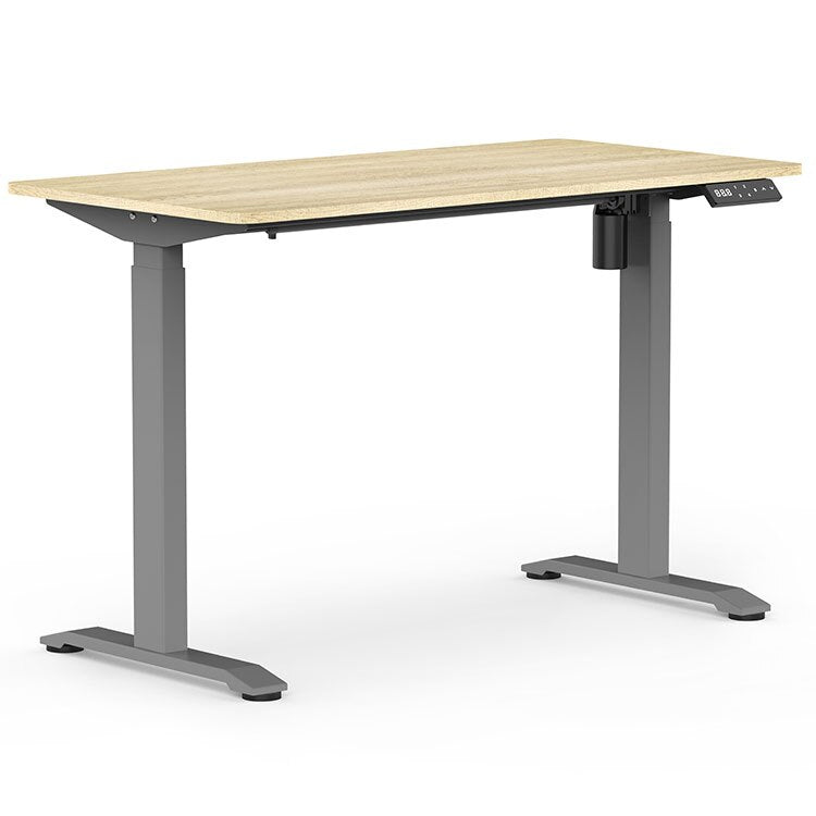 Ergonomic Modern Office Computer Table Sit Stand Desk Single Motor Standing Desk Electric Height Adjustable White Desk Lifting